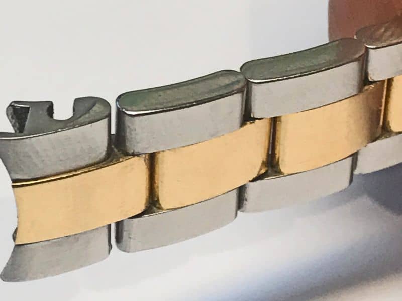 Rolex band stretch repair. Jubilee and Oyster bracelets repair.